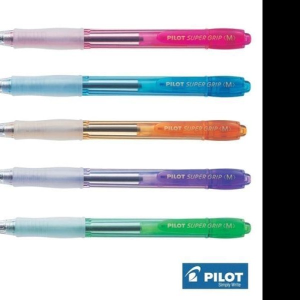 LAPICERO 0.5MM SUPER GRIP NEON PILOT RT VCOL. PZA